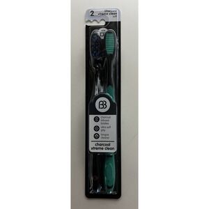Brush Buddies~ Charcoal Infused‎ Toothbrushs - Soft Bristle
